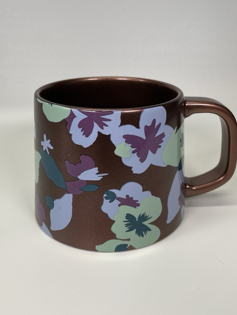 Starbucks 2020 Bronze Copper Floral Butterfly Mug 14 Oz New Zealand